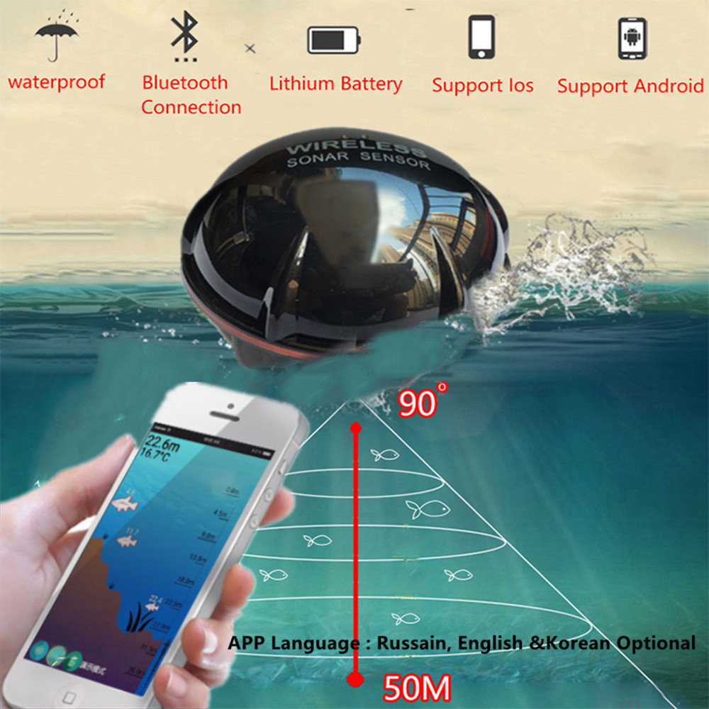 PUPOPAN 100M Brand New Smart P - Fish Finder Transducer review and price