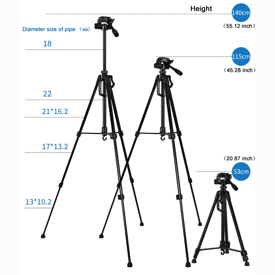 55inch Universal Tripod Stand  - Fishing Camera review and price